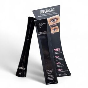 NIB IT Cosmetics Superhero Elastic Stretch Volumizing Mascara - Super Black